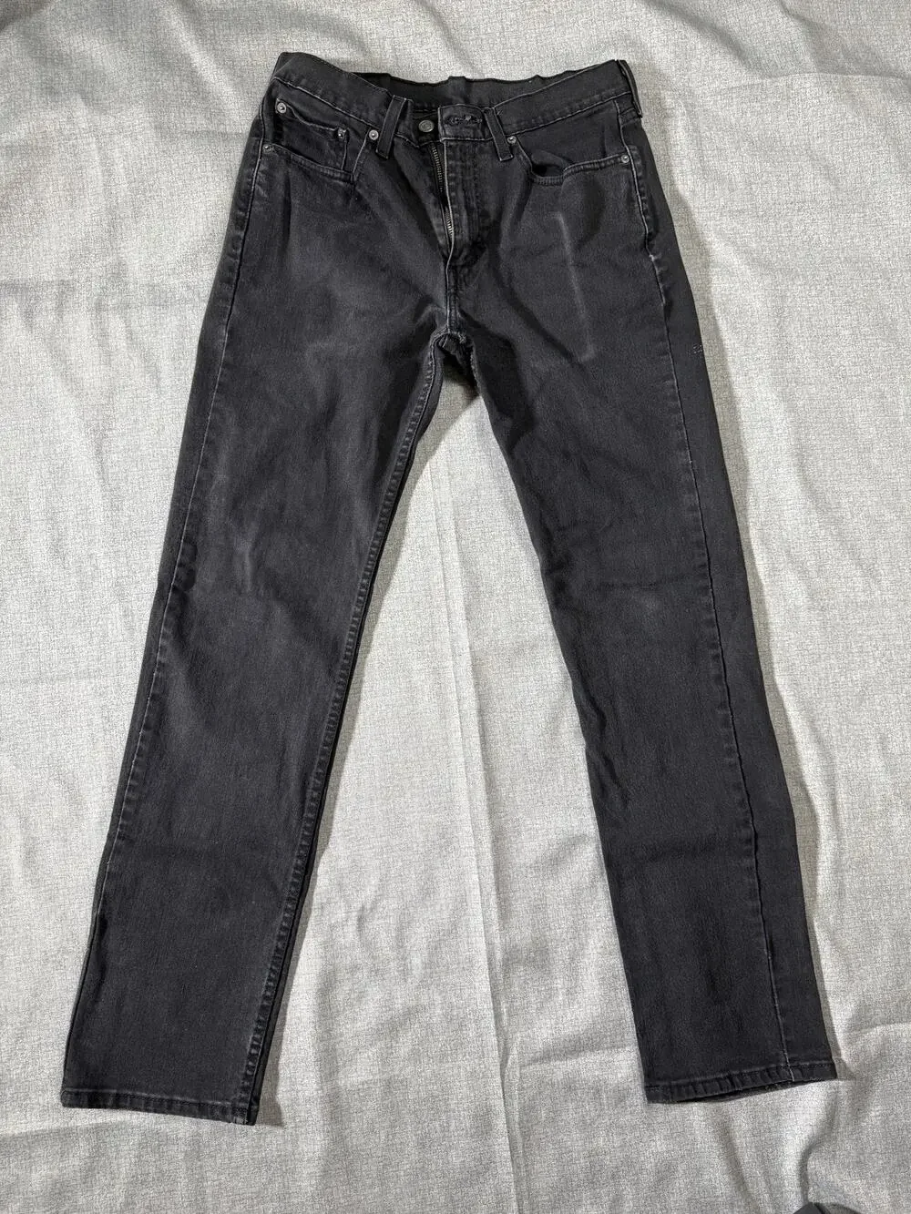 Levi's 514 Straight Jeans Mens 32x34 Faded Black Denim Long Inseam Tall